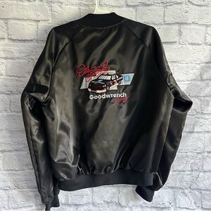 VINTAGE DALE EARNHARDT TAYLOR JACKETS BLACK ZIP FRONT COAT MENS LARGE L
